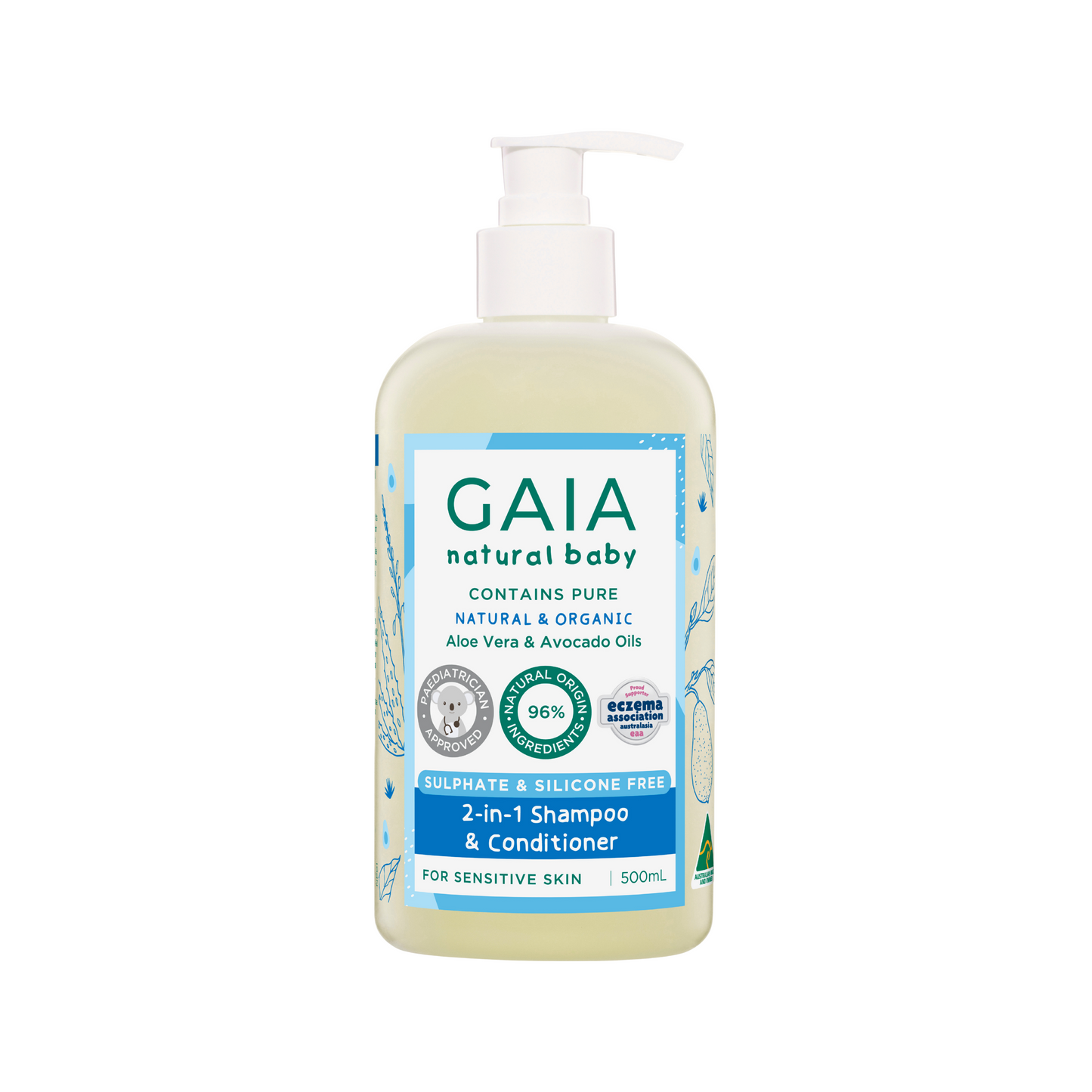 Gaia Natural Baby 2-in-1 Shampoo & Conditioner