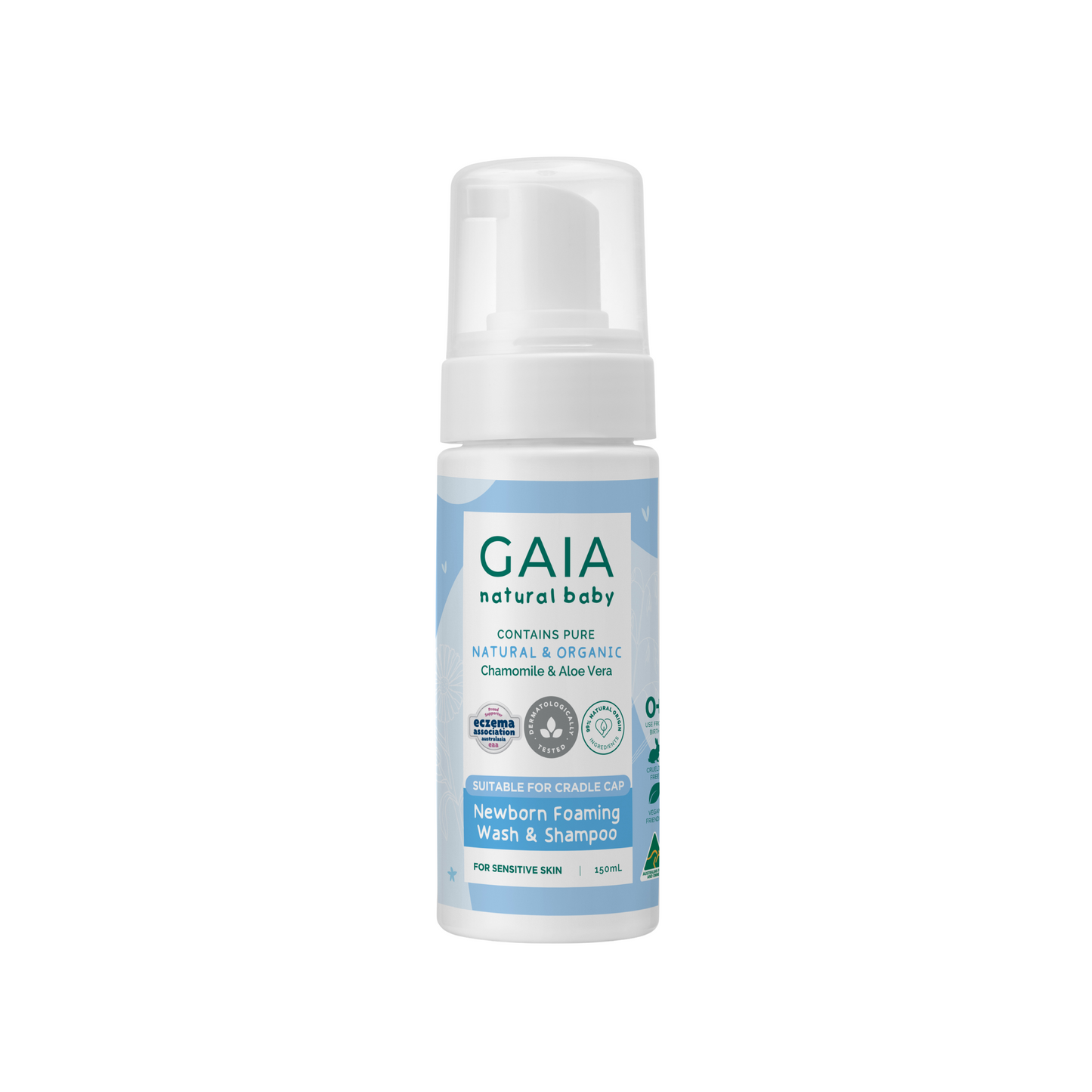 Gaia Newborn Foaming Wash & Shampoo