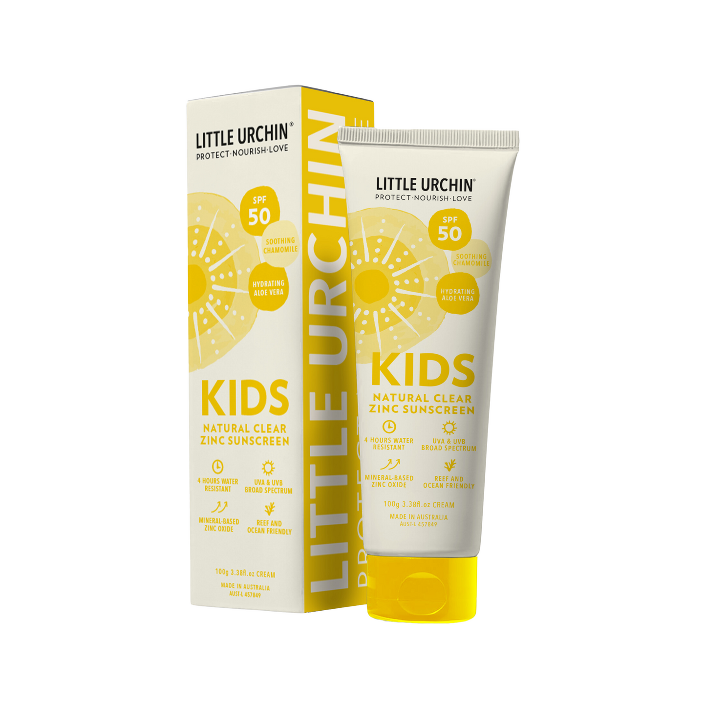 Little Urchin Kids Natural Clear Zinc Sunscreen - SPF 50