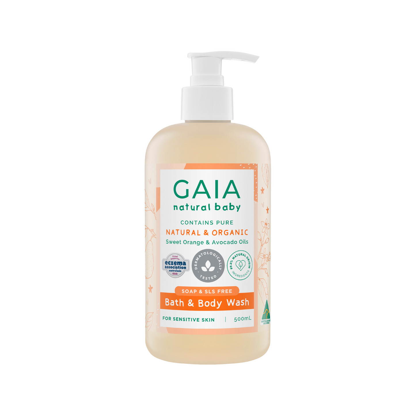 Gaia Natural Baby Bath and Body Wash
