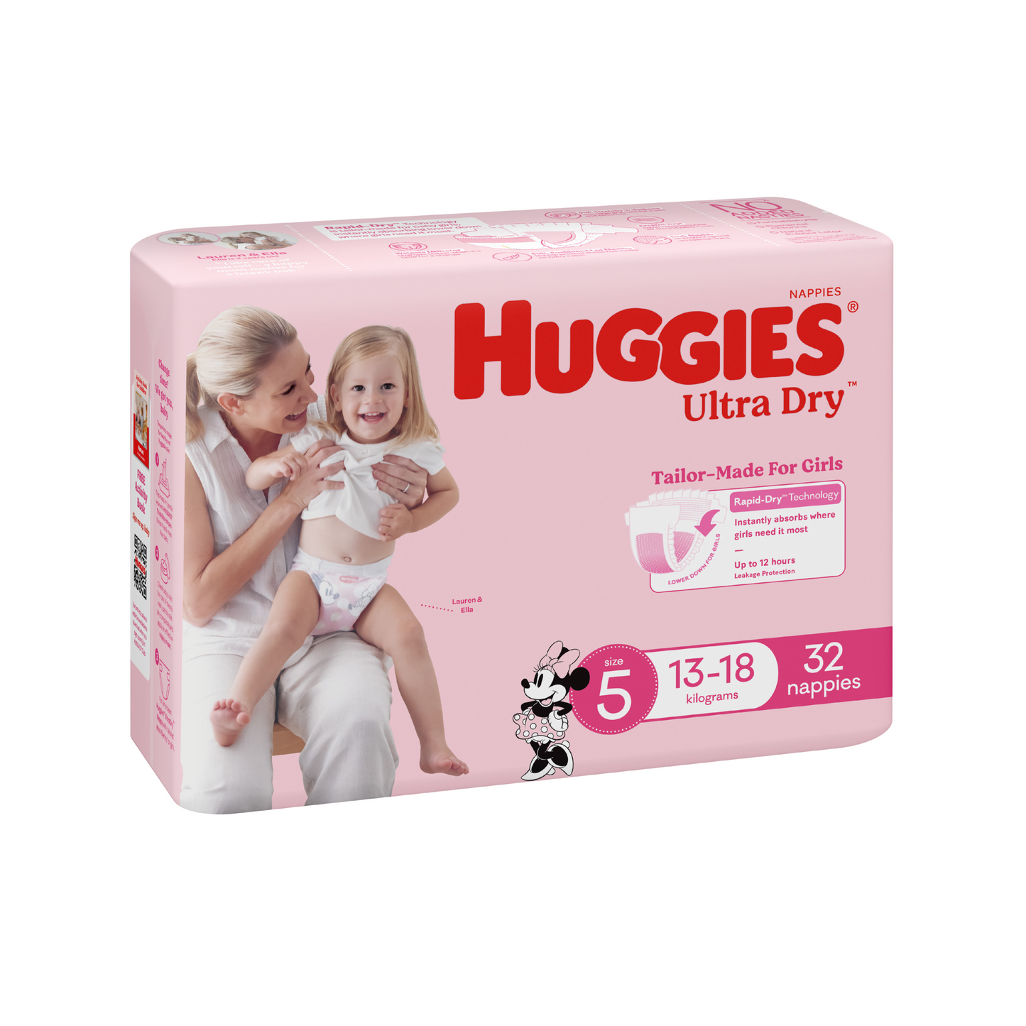 Huggies - Ultra Dry Nappies - Girls